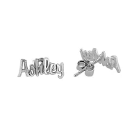 Personalized Name Script Earrings