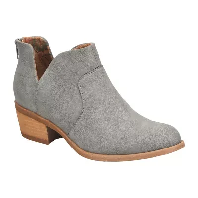 Boc Womens Lucy Stacked Heel Booties