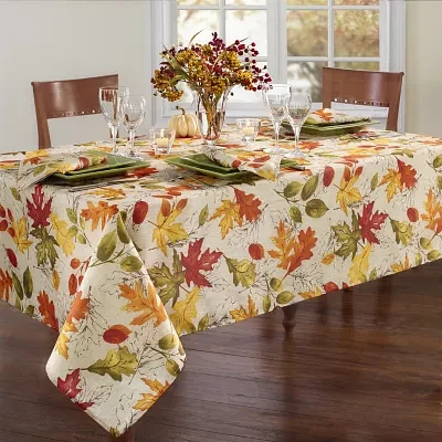 Elrene Home Fashions Autumn Leaves Tablecloth