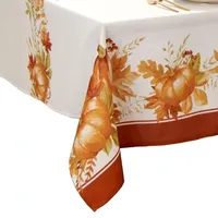 Elrene Home Fashions Autumn Pumpkin Grove Tablecloth