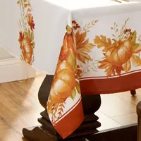 Elrene Home Fashions Autumn Pumpkin Grove Tablecloth