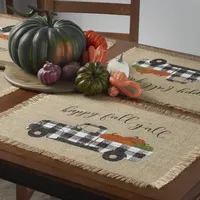 Elrene Home Fashions Happy Fall Yall Burlap 4-pc. Placemat