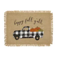 Elrene Home Fashions Happy Fall Yall Burlap 4-pc. Placemat