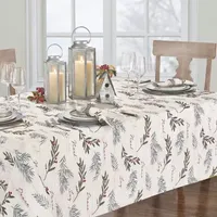 Elrene Home Fashions Holiday Trimmings Tablecloth