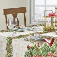 Elrene Home Fashions Holly Traditions Tablecloth