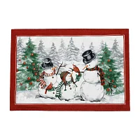 Elrene Home Fashions Snowman Winterland Set 4-pc. Placemat