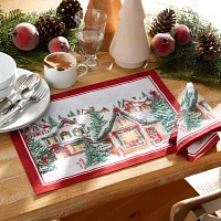 Elrene Home Fashions Storybook Christmas Set 4-pc. Napkins