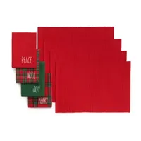 Elrene Home Fashions Holiday Sentiment Value 8-pc. Table Linen Sets