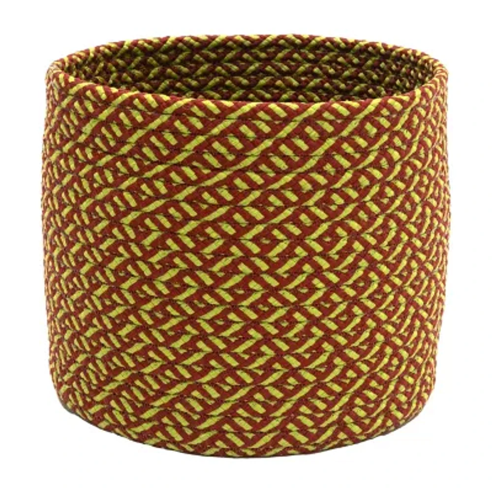 Colonial Mills Holiday Vibes Modern Weave Round Basket