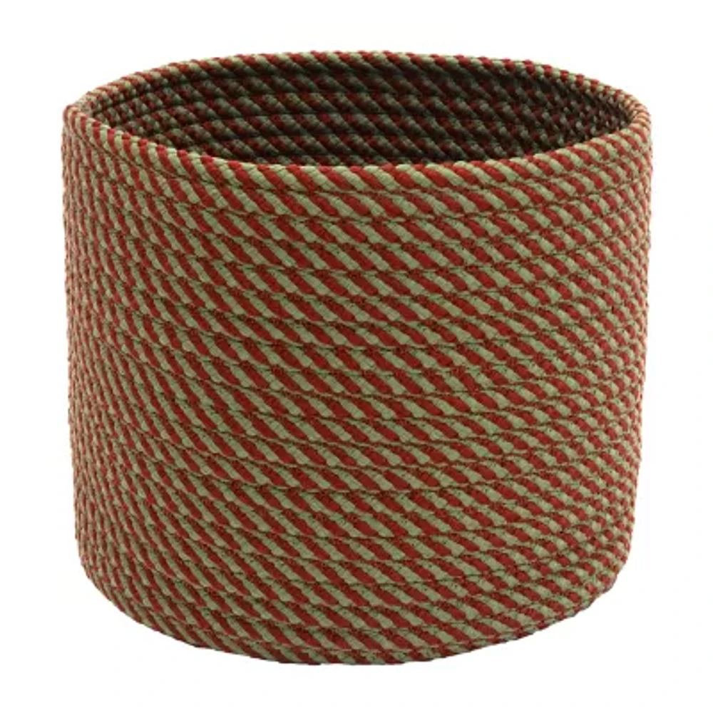 Colonial Mills Twisted Christmas Woven Round Basket
