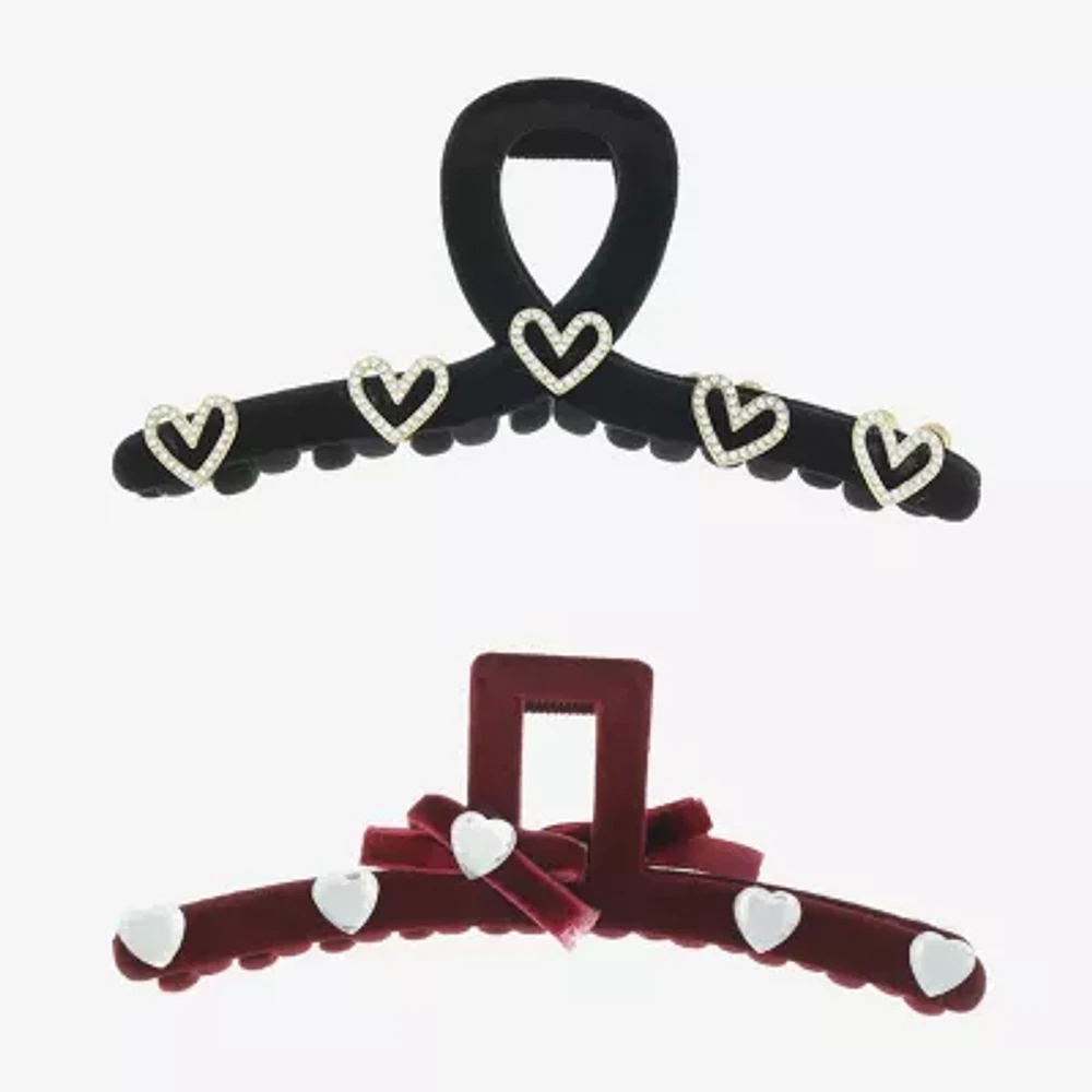 Arizona Heart 2-pc. Claw Hair Clip