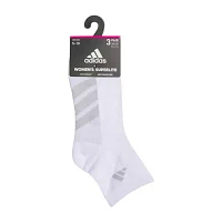 adidas All Day Training 3 Pair Quarter Ankle Socks Womens