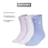 adidas Cozy Comfort Cushion 3 Pair Crew Socks Womens