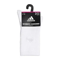 adidas Cozy Comfort Cushion 3 Pair Crew Socks Womens