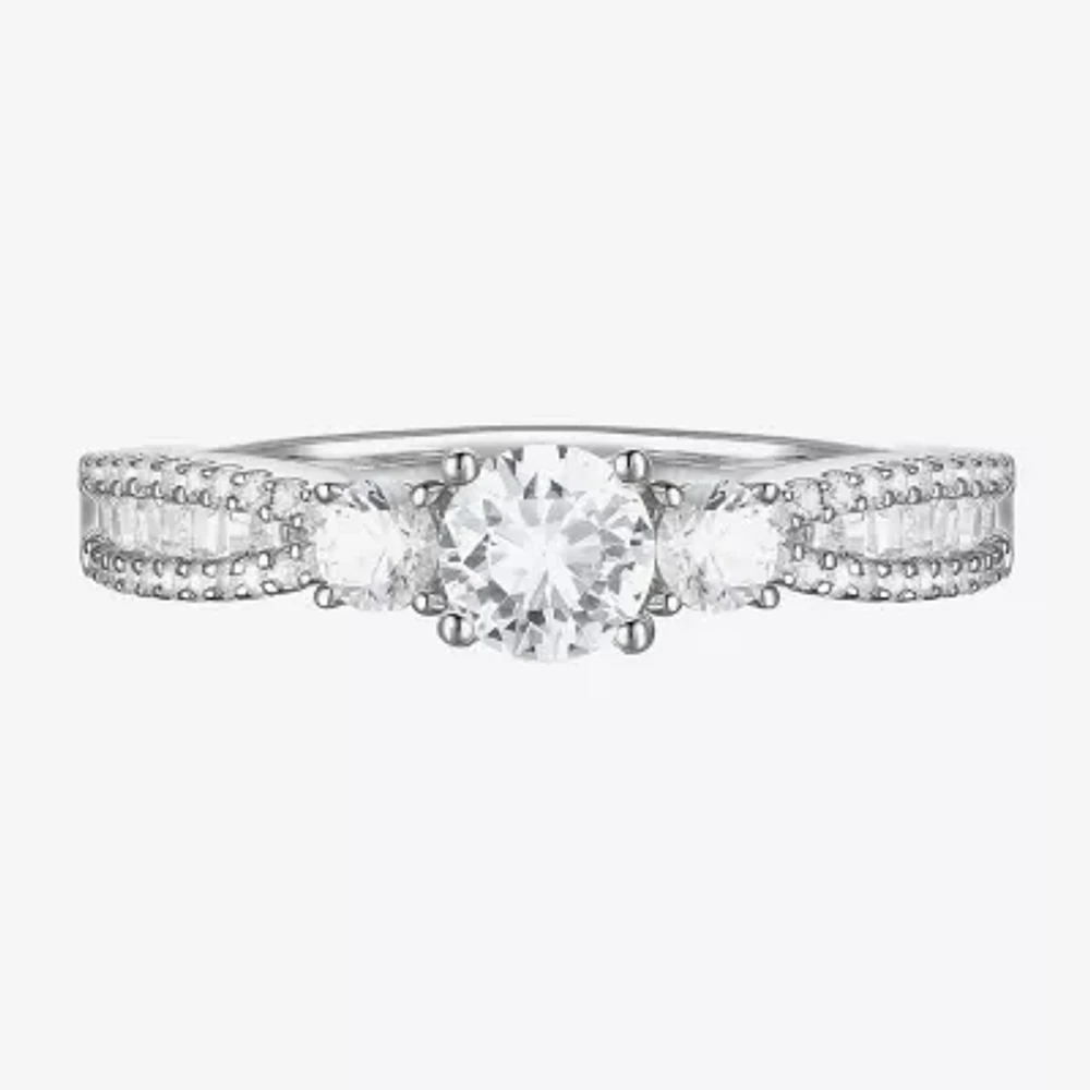 Love Lives Forever (G-H / Vs2-Si1) 3/4 CT. T.W. Lab Grown White Diamond 10K Gold Round 3-Stone Side Stone Band