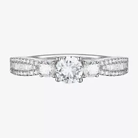 Love Lives Forever (G-H / Vs2-Si1) 3/4 CT. T.W. Lab Grown White Diamond 10K Gold Round 3-Stone Side Stone Band