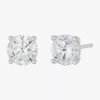 DiamonArt® White Cubic Zirconia 14K Gold Over Silver Round 2-pc. Jewelry Set