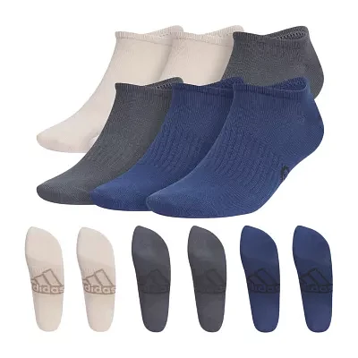 adidas Superlite 6 Pair No Show Socks Mens