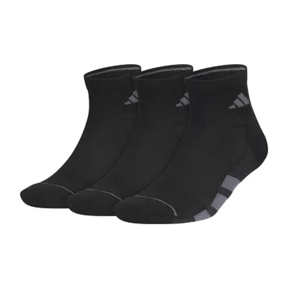 adidas All Day Training 3 Pair Quarter Ankle Socks Mens