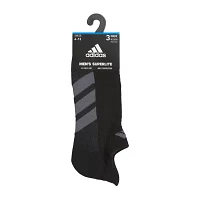 adidas All Day Training 3 Pair No Show Socks Mens