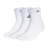 adidas Cushion Sport High 3 Pair Quarter Ankle Socks Mens