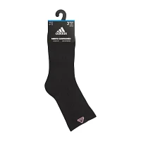 adidas Cushion Sport High 3 Pair Quarter Ankle Socks Mens