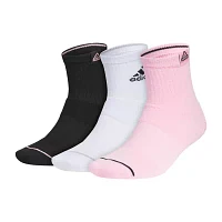 adidas Cushion Sport High 3 Pair Quarter Ankle Socks Mens