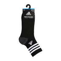 adidas Cushion 3 Pair Quarter Ankle Socks Mens