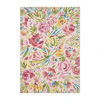 Covington Home Florentina Floral Array 42"X66" Indoor Oudoor Rectangular Accent Rug