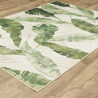 Covington Home Florentina Tropical Palm 42"X66" Indoor Outdoor Rectangular Accent Rug