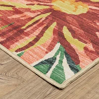 Covington Home Florentina Tropical Floral Indoor Outdoor Rectangular Area Rug