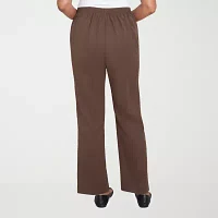 Alfred Dunner Wine Country Womens Straight Pull-On Pants