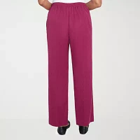 Alfred Dunner Wine Country Womens Straight Pull-On Pants