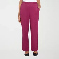 Alfred Dunner Wine Country Womens Straight Pull-On Pants