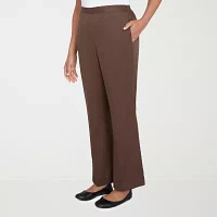 Alfred Dunner Wine Country Womens Straight Pull-On Pants