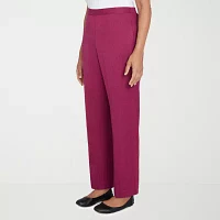 Alfred Dunner Wine Country Womens Straight Pull-On Pants