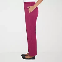 Alfred Dunner Wine Country Womens Straight Pull-On Pants