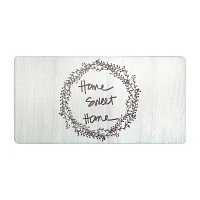 Nicole Miller Home Sweet Words 20" X 39" Indoor Rectangular Kitchen Mat