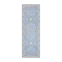 Town And Country Livie Medallion Washable 24" X 72" Indoor Rectangular Runner