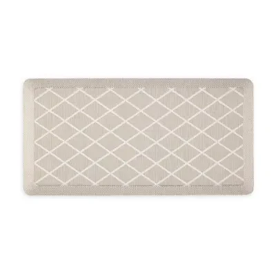 Martha Stewart Miles Air Diamond Indoor Rectangular Kitchen Mat