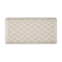 Martha Stewart Miles Air Diamond Indoor Rectangular Kitchen Mat