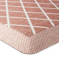 Martha Stewart Miles Air Diamond Indoor Rectangular Kitchen Mat