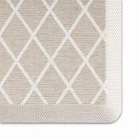 Martha Stewart Miles Air Diamond Indoor Rectangular Kitchen Mat