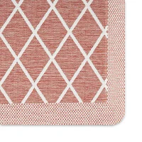 Martha Stewart Miles Air Diamond Indoor Rectangular Kitchen Mat