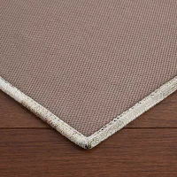 Martha Stewart Owens Air 20" X 36" Plaid Indoor Rectangular Kitchen Mat