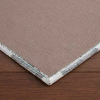 Martha Stewart Owens Air 20" X 36" Plaid Indoor Rectangular Kitchen Mat