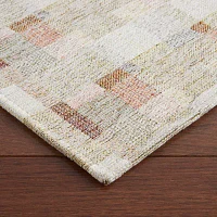 Martha Stewart Owens Air 20" X 36" Plaid Indoor Rectangular Kitchen Mat