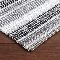 Martha Stewart Ticking Air 20" X 36" Stripe Indoor Rectangular Kitchen Mat