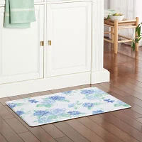 Martha Stewart Amber Daisy Floral Indoor Rectangular Kitchen Mat