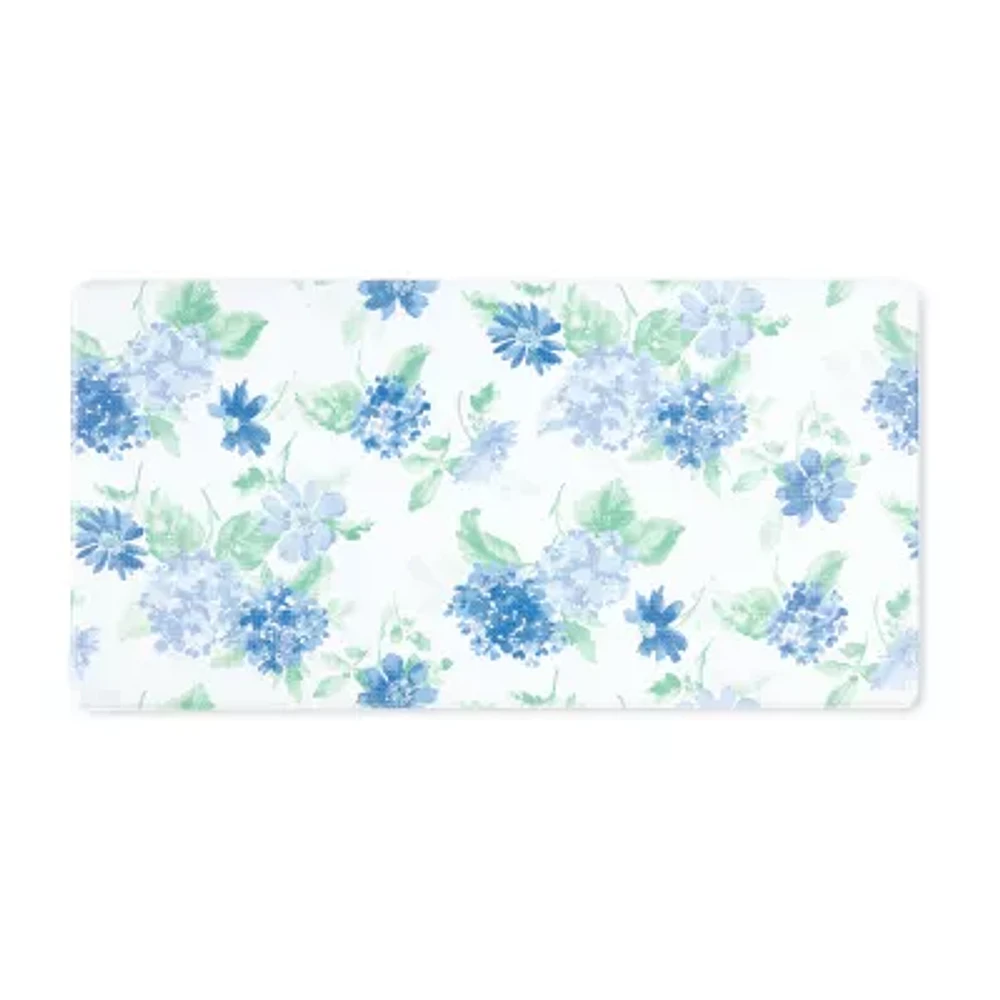 Martha Stewart Amber Daisy Floral Indoor Rectangular Kitchen Mat